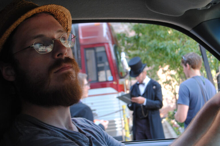 13441797 Student driver completing Class A CDL training in California