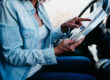 Commercial driver studying CDL license requirements in California