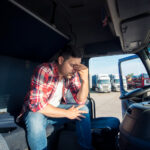 Commercial driver recognizing early signs of fatigue
